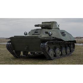 3D T40 Amphibious Tank model